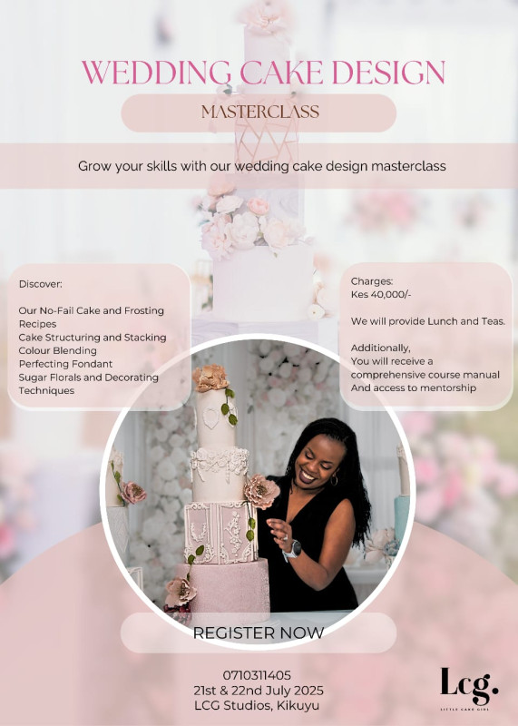 07-21 Wedding Cake Design Masterclass at The LCG Studios!