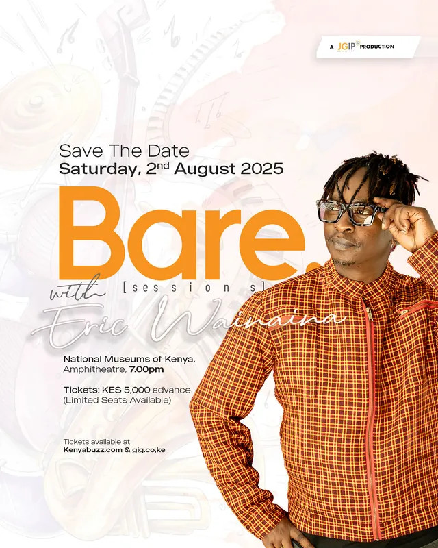 08-01 Bare Sessions with Eric Wainaina at  National Museums of Kenya