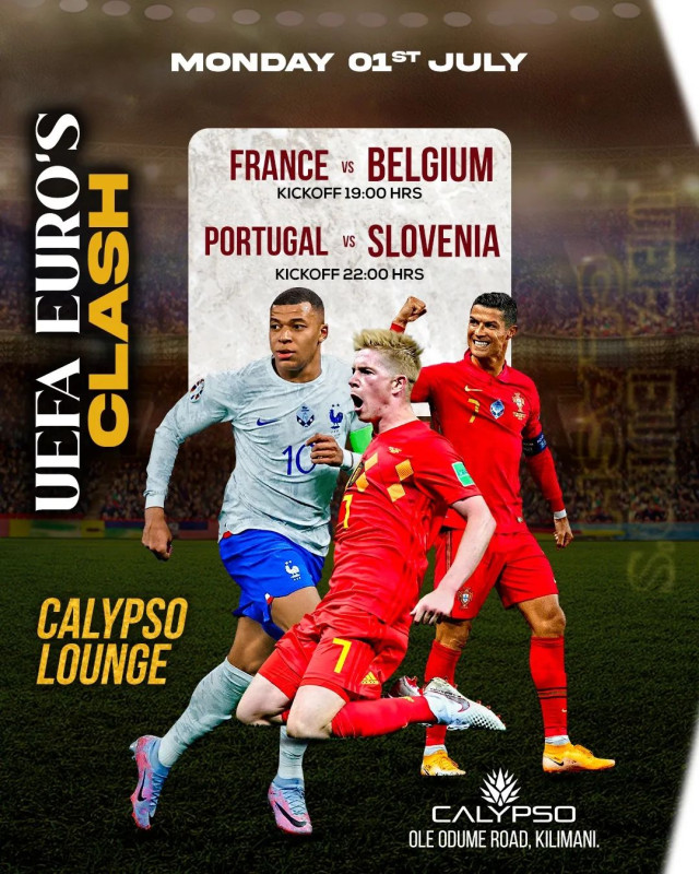 UEFA Euro's Clash At Calypso Lounge Kilimani