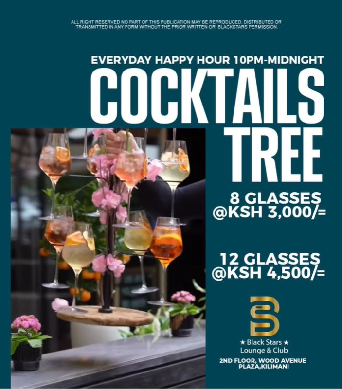 Everyday Happy Hour: Cocktails Tree at Black Stars Lounge & Club
