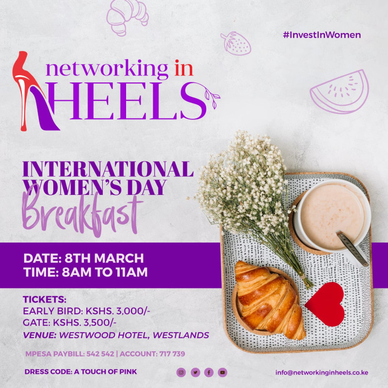 Networking In Heels International Women's Day Breakfast Westwood Hotel Westlands