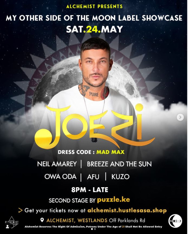 Alchemist presents "My Other Side of the Moon" Label Showcase on Sat, 24th May at 8PM! Westlands off Parklands Rd