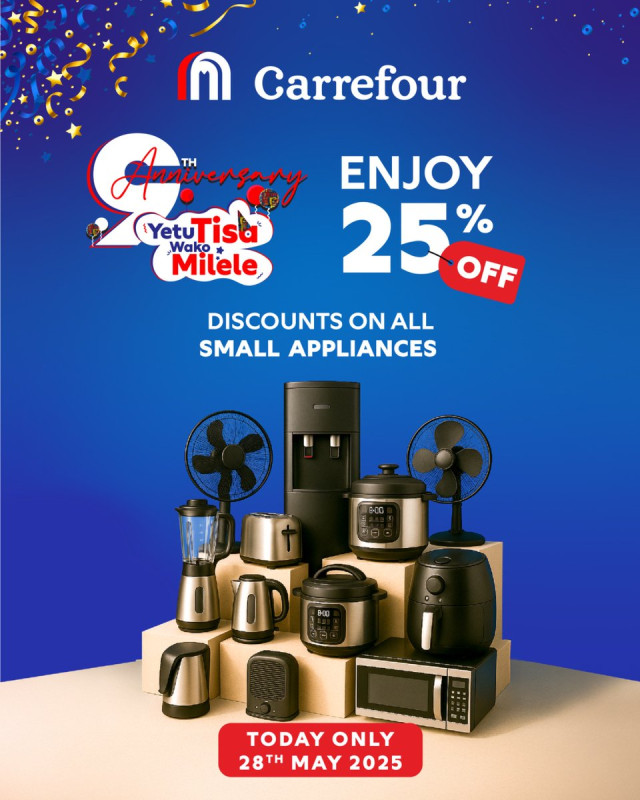 05-28 Celebrate Carrefour’s 2nd Anniversary with 25% Off Small Appliances Today!