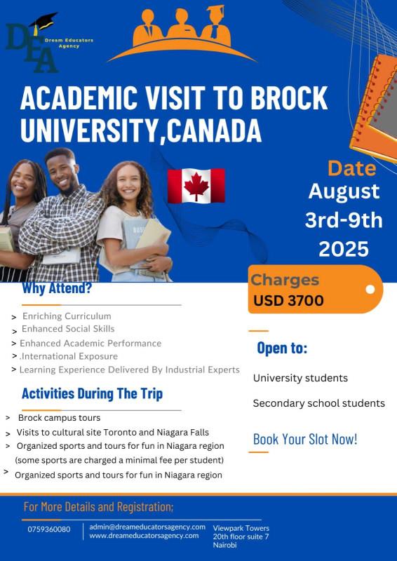 08-03 Academic Visit to Brock University Tour at Canada