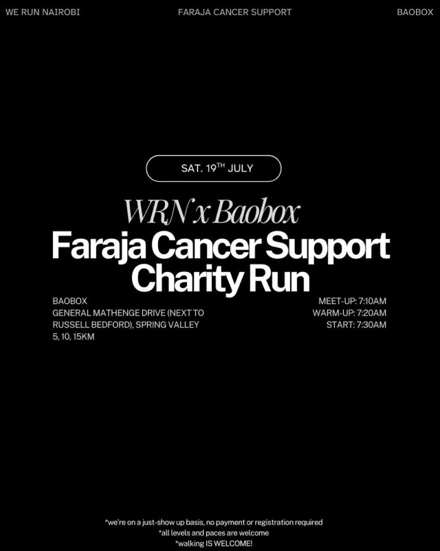 07-19 Join the Saturday Charity Run