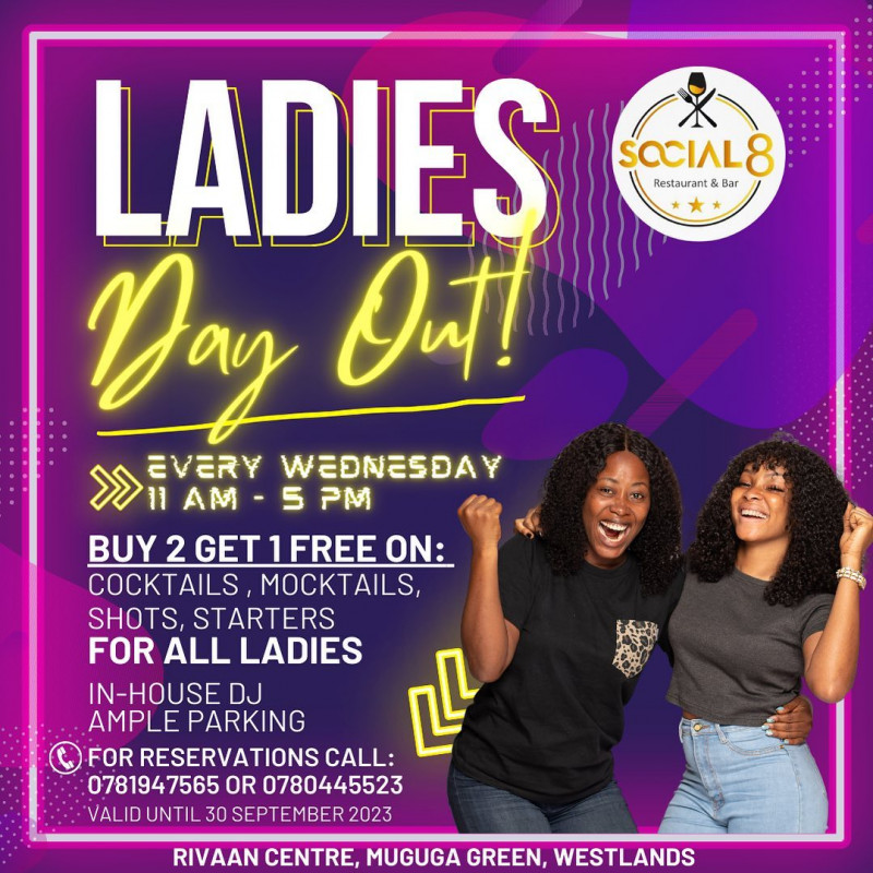 Ladies Day Out Social 8 Restaurant Westlands