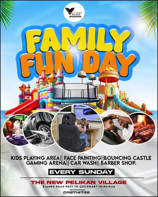 Bring the whole family to Family Fun Day at The New Pelikan Village on Every Sunday