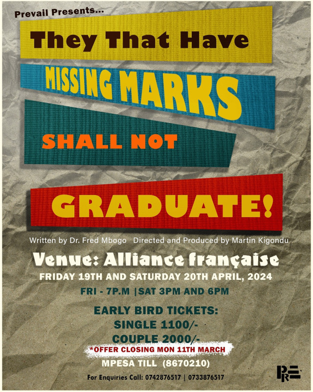 They That Have Missing Marks Shall Not Graduate at Alliance Francaise