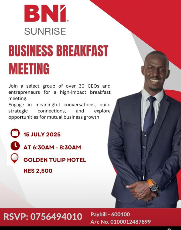 07-15 BNI Sunrise Business Breakfast Meeting at Golden Tulip Hotel !