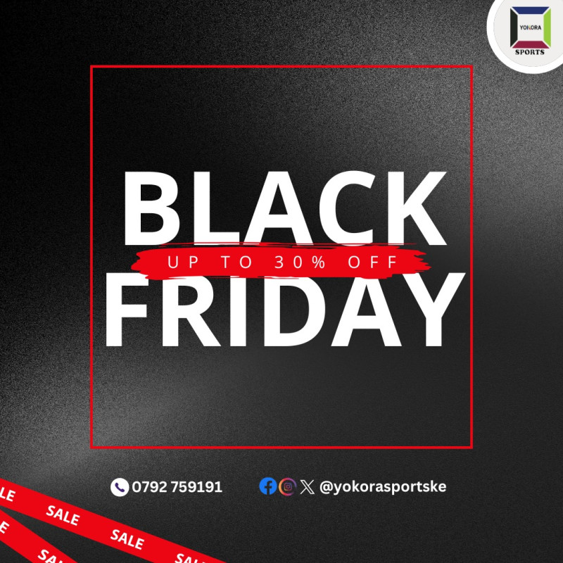 Black Friday Offer At Yokora Sports Kenya, Two Rivers Mall