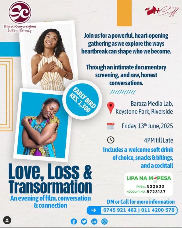 Ready for an unforgettable evening in Nairobi? on Friday 13th June, 2025 at Baraza Media Lab, Keystone Park, Riverside
