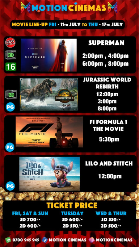 07-11 Motion Cinemas Movie Line-Up at Motion Cinemas