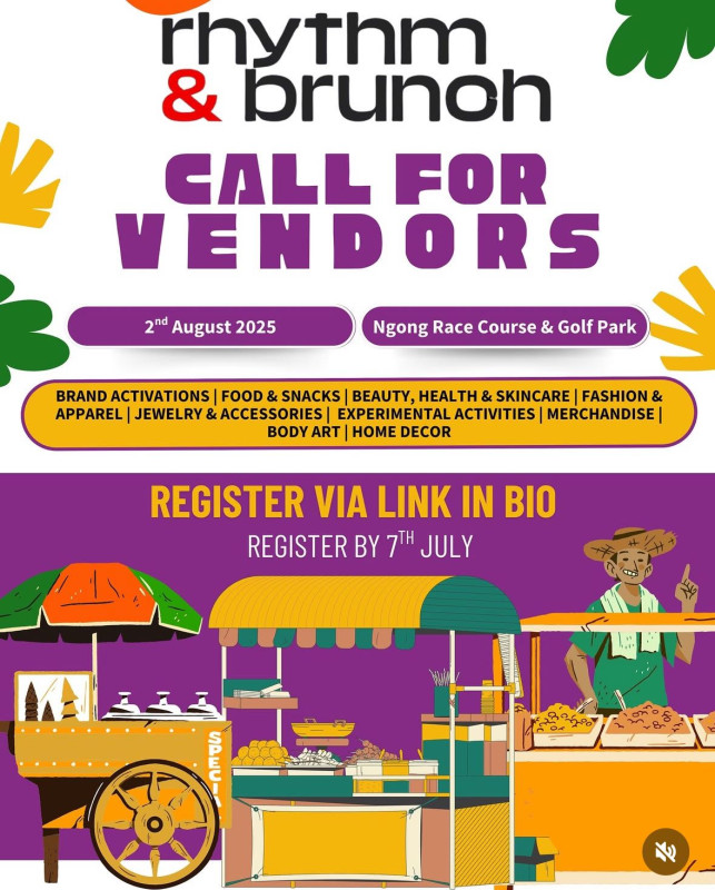 08-02 Rhythm & Brunon Call for Vendors at Ngong Race