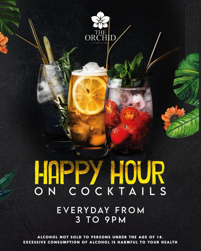 Offer Happy Hour On Cocktails At The Orchid Lounge And Grill Ngong Road
