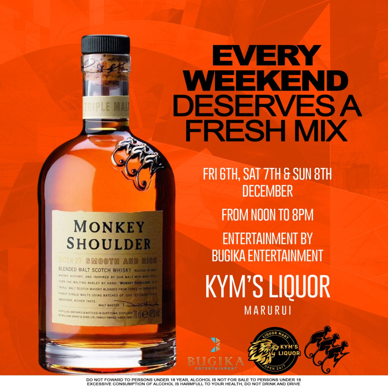 Every Weekend Deserves a Fresh Mix at Kyms Liquor, Marurui