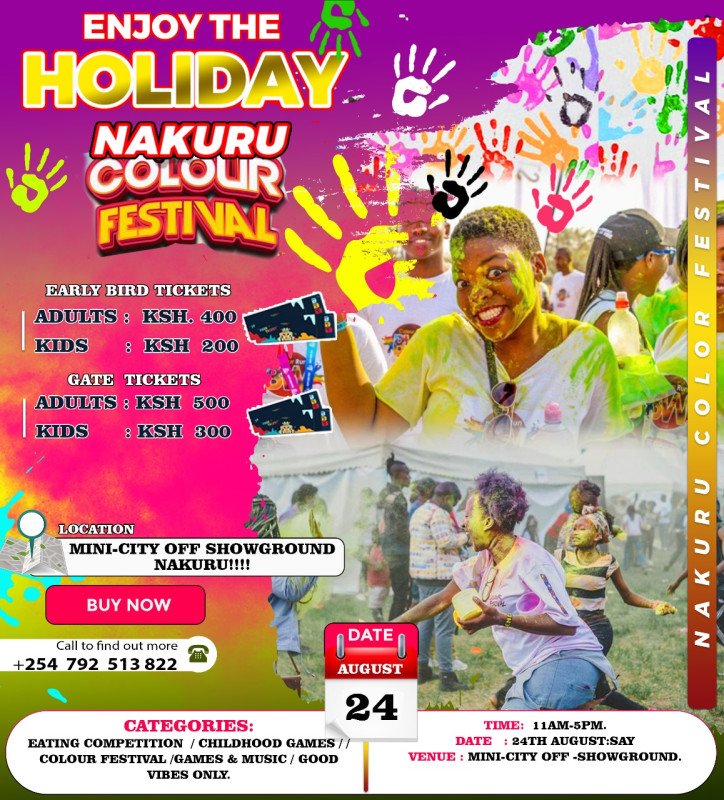 Nakuru Colour Festival At Mini-City Off Showground, Nakuru