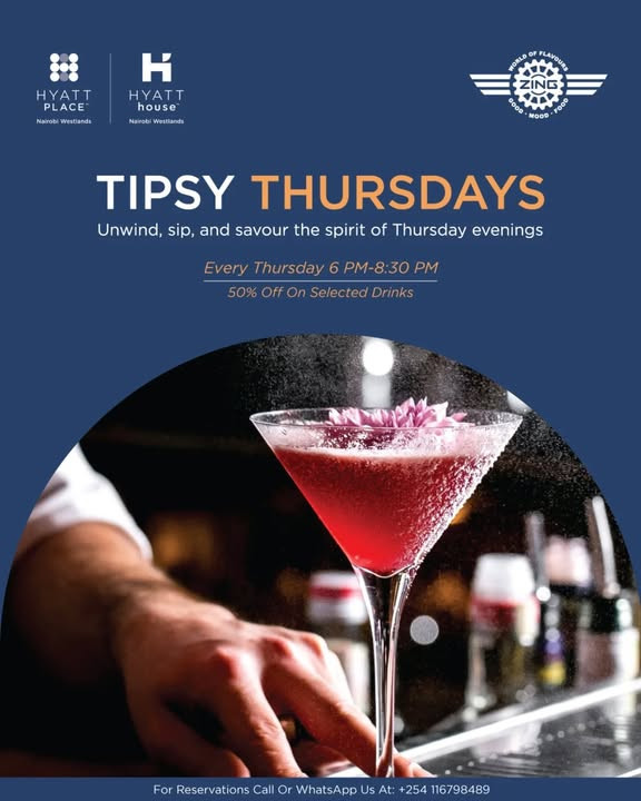 06-26 Make your Thursdays unforgettable at Zing Lounge, Hyatt Westlands!