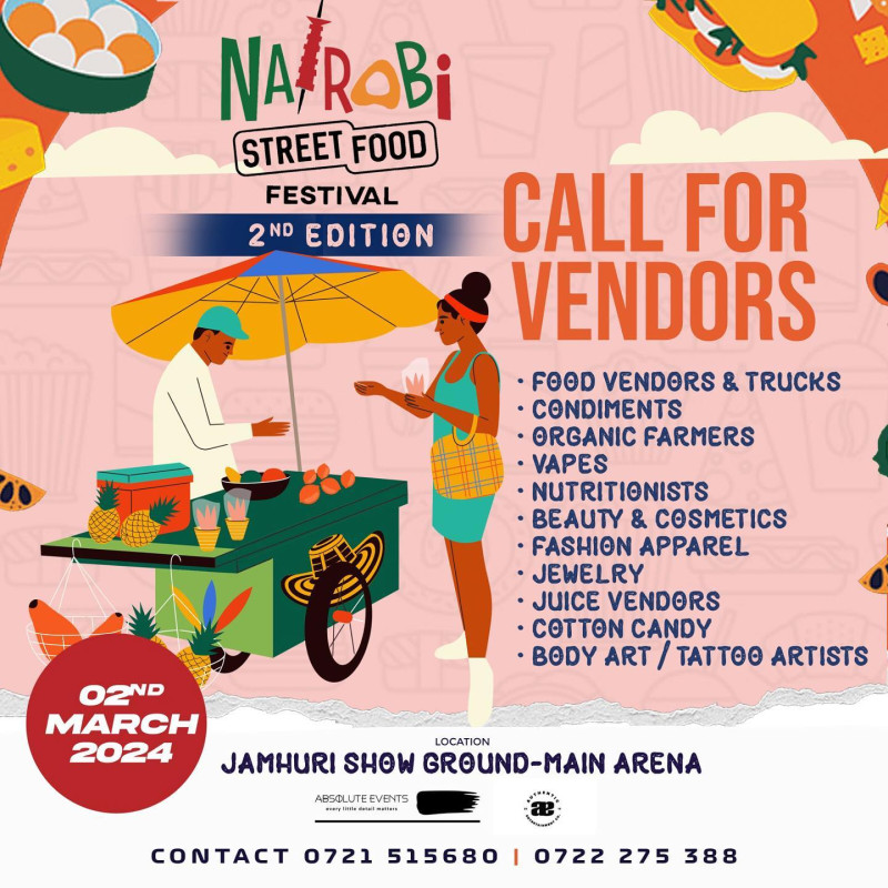 Nairobi Street Festival 2nd Edition Call for Vendors Jamhuri Show Ground
