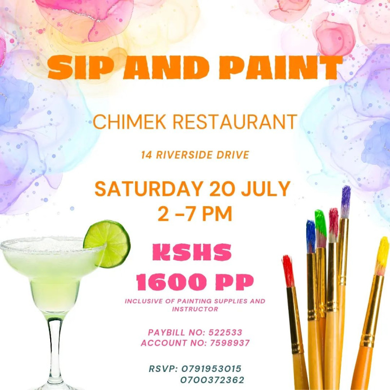 Sip And Paint At Chimek Restaurant 14 Riverside Drive