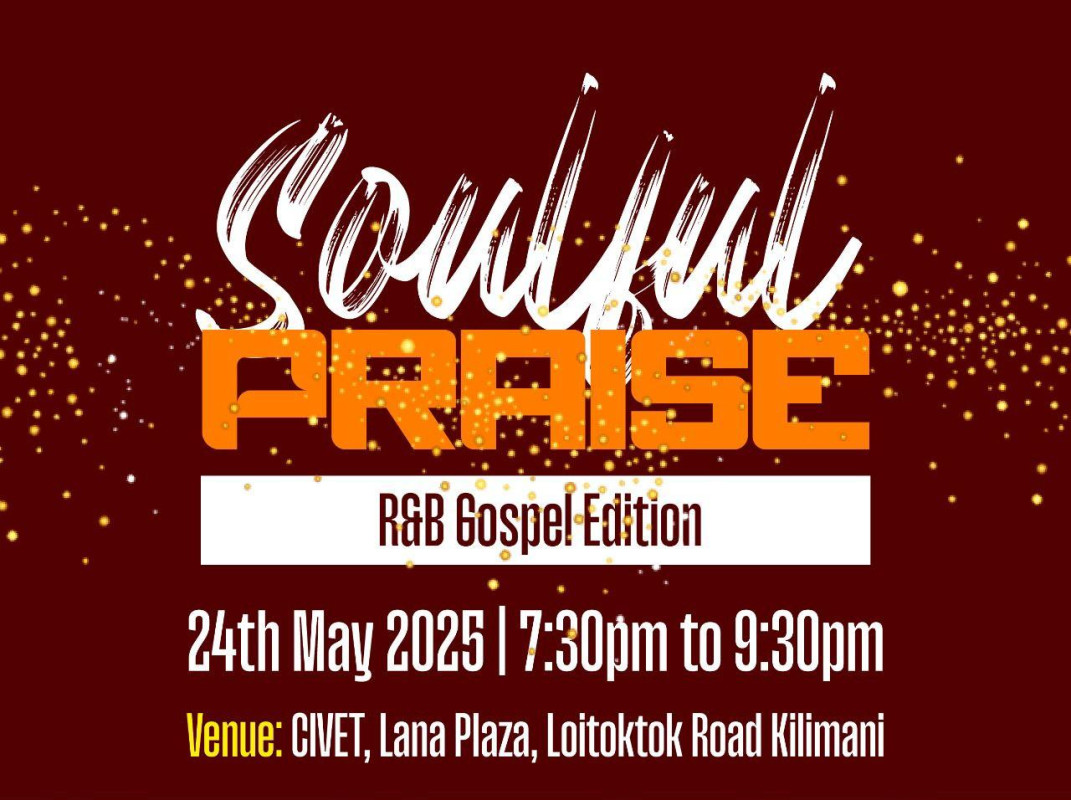Join us for A Night of Soulful Praise on 24, Sat May 2025