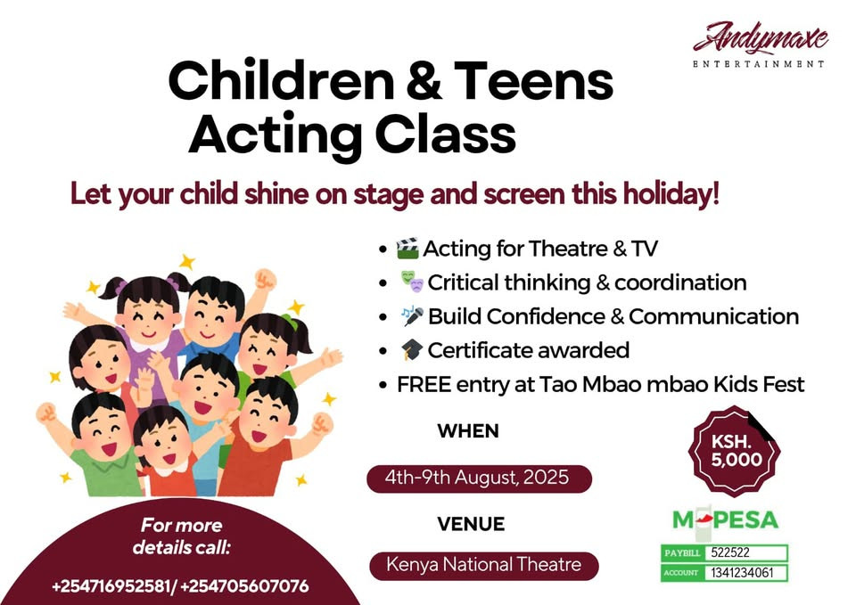 08-04 Children & Teens Acting Class at Kenya National Theatre
