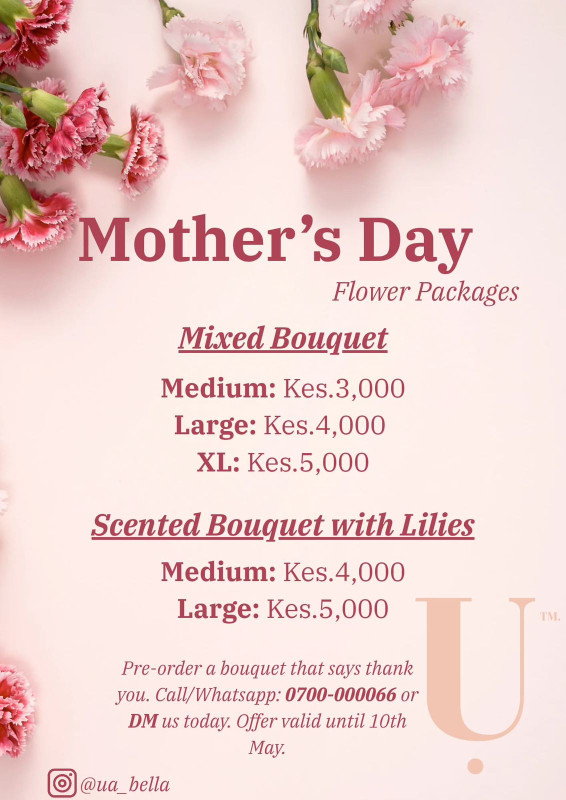 05-10 Mother’s Day Flower Packages