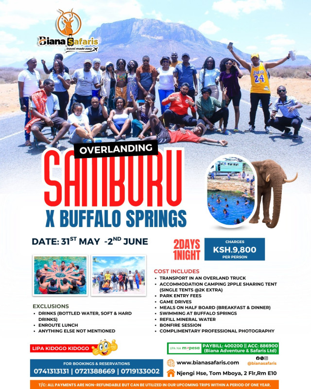 31 -02 Biana Safaris Presents Overlanding Adventure to Shaba & Buffalo Springs