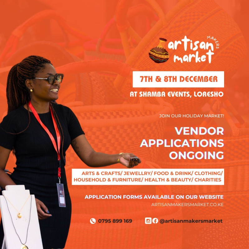 Vendors Applications Ongoing At Shamba Events, Loresho