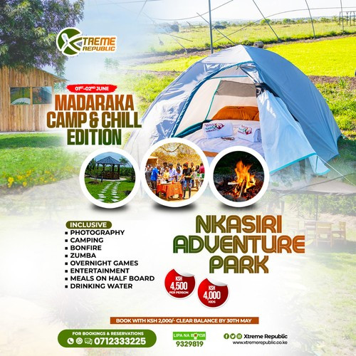 Madaraka Camping Weekend At Nkasiri Adventure Park