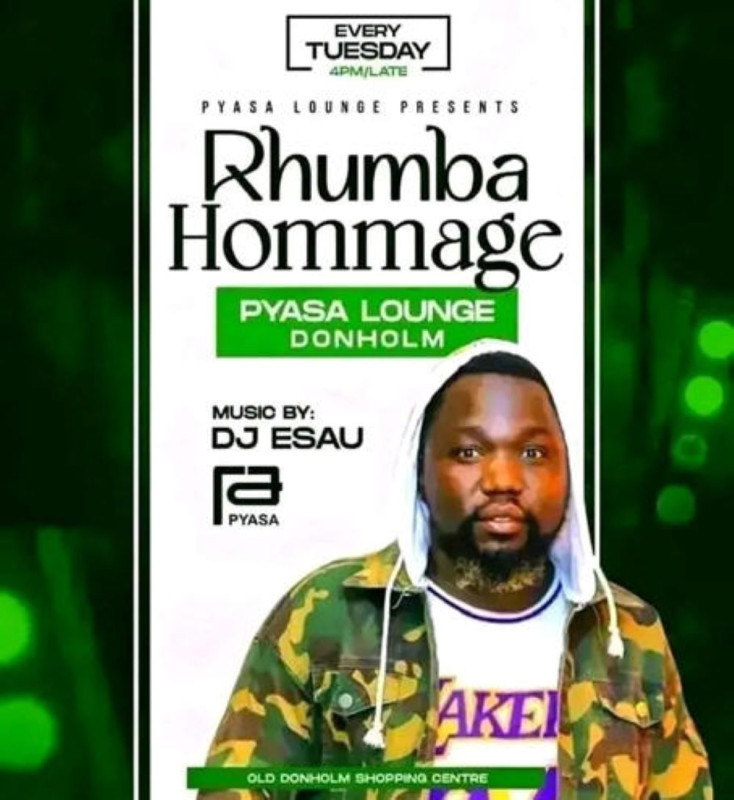 Pyasa Lounge Presents: Rhumba Hommage Tuesdays! at Pyasa Lounge, Donholm every tuesdays
