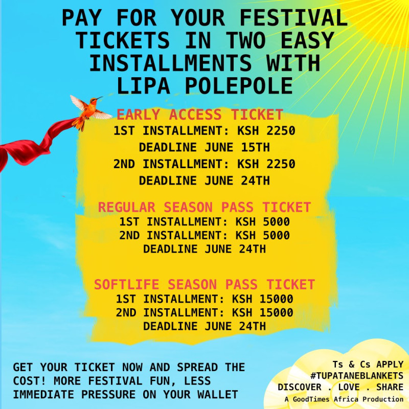 06-24 Blankets & Wine installments Plans