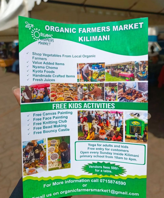 07-20 Organic Farmers Market at Kilimani Primary School