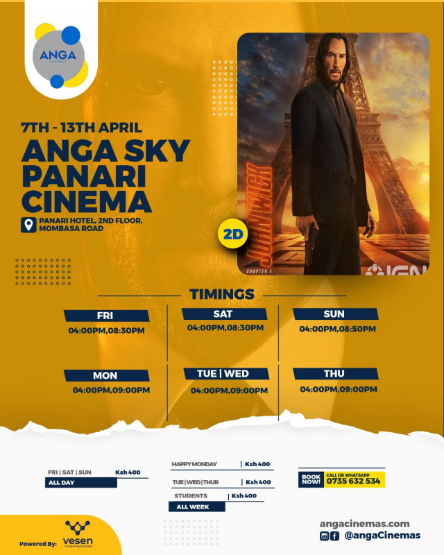 Weekly Movie Schedule Anga Sky Panari Cinema