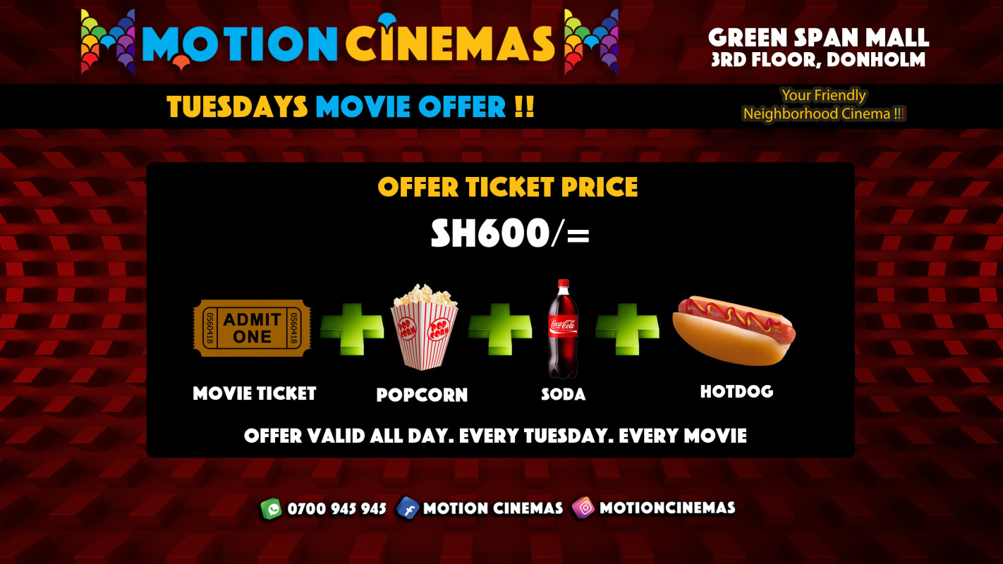 Tuesday Movies Offers At Motion Cinema, Green Span Mall