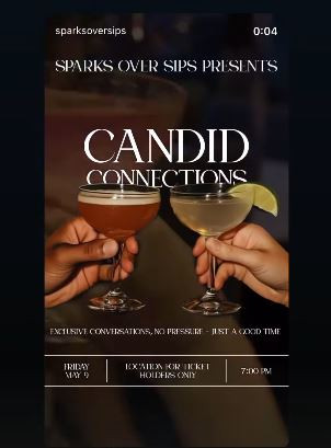 09 - 09 Sparks Over Sips: Unwind at Candid Connections!