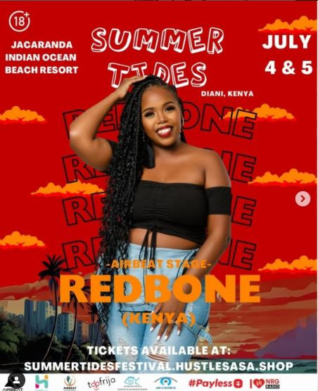07- 04 Summer Tides at Jacaranda Indian Ocean Beach Resort Featuring Redbone (Kenya)!