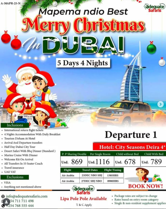 12-25 Merry Christmas Vacation Package at Dubai