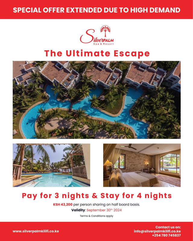 The Ultimate Escape Special Offer At Silver Palm, Kilifi