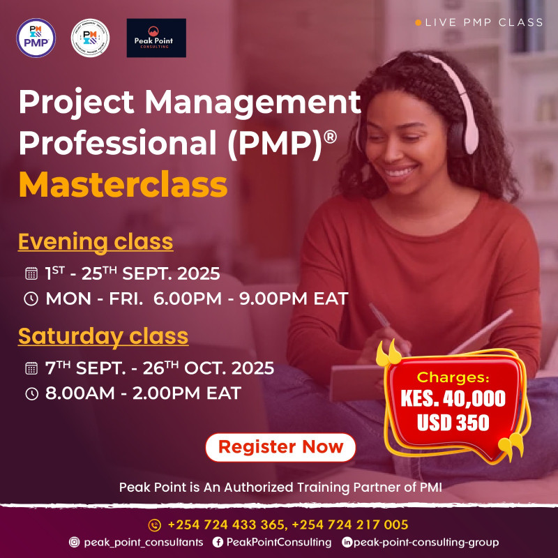 09-01 PMP Masterclass at Peak Point Consultants