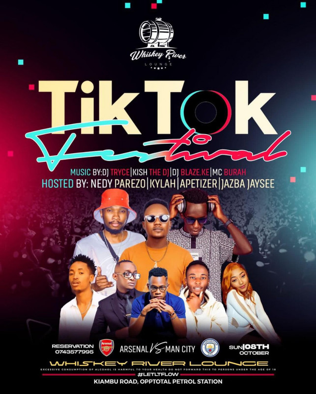 Tik Tok Festival Whiskey River Lounge Kiambu Road