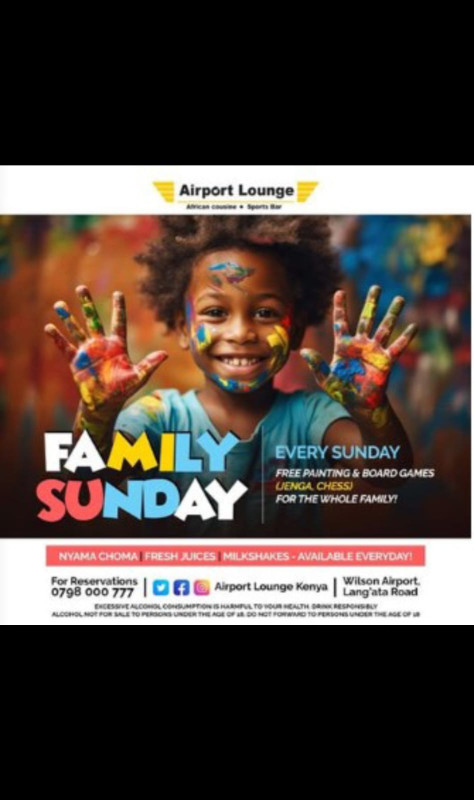 Family Sunday At Airport Lounge Wilson Airport Lang'ata Road