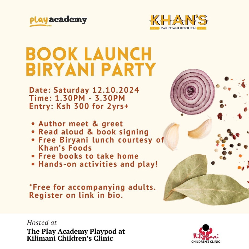 Book Launch Biryani Party At Kilimani Children's Clinic