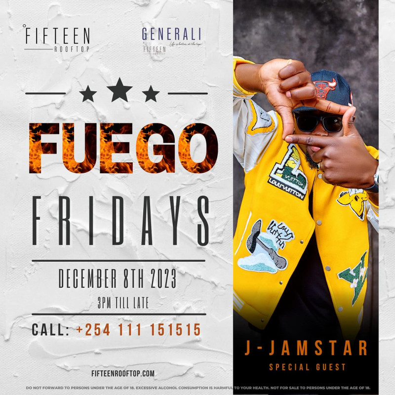 Fuego Fridays Fifteen Rooftop Mombasa Road