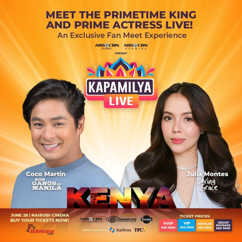 07-28  ABS-CBN Global and Studios Present "Kapamilya Live" in Kenya Featuring Coco Martin and Julia Montes