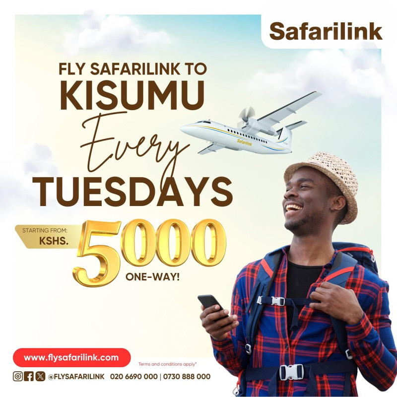 07-08 Fly Safarilink to Kisumu Travel Promotion