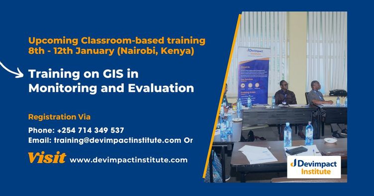 Training on GIS In Monitoring And Evaluation Nairobi