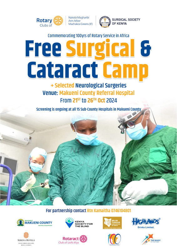 Free Surgical And Cataract Camp At Makueni County Referral Hospital