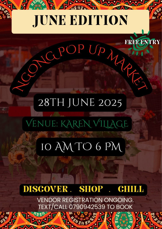 06-28 June Edition Ngong Pop Up Market 2025 at Karen Village